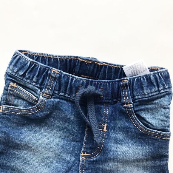 Old navy pull up denim shorts EUC 12-18 months - Picture 2 of 5